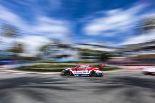 #032 Porsche 911 GT3-R (991.ii) of Kyle Washington, GMG Racing, GT America Powered by AWS, SRO3, Streets of Long Beach Presented by 5.11, Long Beach, CA, April 2024
 | Fabian Lagunas / SRO