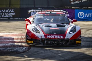 #70 Callaway Corvette Z06R GT3 of Mirco Shultis, Mishumotors, GT America Powered by AWS, SRO3, Streets of Long Beach Presented by 5.11, Long Beach, CA, April 2024
 | Fabian Lagunas / SRO