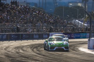 #7 Porsche 718 Cayman GT4 Clubsport of Curt Swearingin, ACI Motorsports, GT America Powered by AWS, GT4, Streets of Long Beach Presented by 5.11, Long Beach, CA, April 2024
 | Fabian Lagunas / SRO