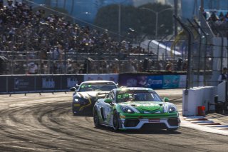 #7 Porsche 718 Cayman GT4 Clubsport of Curt Swearingin, ACI Motorsports, GT America Powered by AWS, GT4, Streets of Long Beach Presented by 5.11, Long Beach, CA, April 2024
 | Fabian Lagunas / SRO