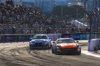 #8 Aston Martin Vantage AMR GT4 of Elias Sabo, Flying Lizard Motorsports, GT America Powered by AWS, GT4, Streets of Long Beach Presented by 5.11, Long Beach, CA, April 2024
 | Fabian Lagunas / SRO