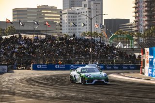 #7 Porsche 718 Cayman GT4 Clubsport of Curt Swearingin, ACI Motorsports, GT America Powered by AWS, GT4, Streets of Long Beach Presented by 5.11, Long Beach, CA, April 2024
 | Fabian Lagunas / SRO