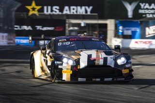 #2 Aston Martin Vantage AMR GT3 2024 of Jason Bell, Flying Lizard Motorsports, GT America Powered by AWS, SRO3, Streets of Long Beach Presented by 5.11, Long Beach, CA, April 2024
 | Fabian Lagunas / SRO