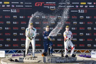#27 Mercedes-AMG GT3 of Jason Daskalos, CRP Racing, GT America Powered by AWS, SRO3, Streets of Long Beach Presented by 5.11, Long Beach, CA, April 2024
 | Fabian Lagunas / SRO