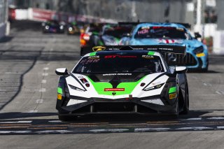 #127 Lamborghini Huracan Super Trofeo EVO2 of Aaron Farhadi, TPC Racing, GT America Powered by AWS, GT2, Streets of Long Beach Presented by 5.11, Long Beach, CA, April 2024
 | Fabian Lagunas / SRO