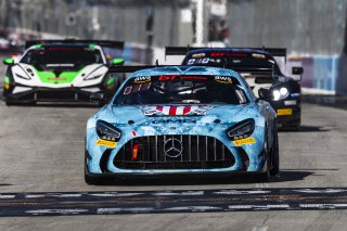 #44 Mercedes-AMG GT2 of Brent Holden, GMG Racing, GT America Powered by AWS, GT2, Streets of Long Beach Presented by 5.11, Long Beach, CA, April 2024
 | Fabian Lagunas / SRO