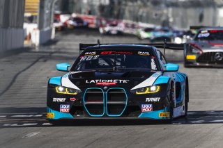 #29 BMW M4 GT3 of Justin Rothberg, Turner Motorsport, GT America Powered by AWS, SRO3, Streets of Long Beach Presented by 5.11, Long Beach, CA, April 2024
 | Fabian Lagunas / SRO