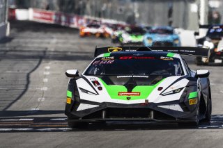#127 Lamborghini Huracan Super Trofeo EVO2 of Aaron Farhadi, TPC Racing, GT America Powered by AWS, GT2, Streets of Long Beach Presented by 5.11, Long Beach, CA, April 2024
 | Fabian Lagunas / SRO