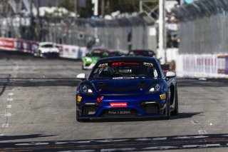 #098 Porsche 718 Cayman GT4 RS Clubsport of Isaac Sherman, Rotek Racing, GT America Powered by AWS, GT4, Streets of Long Beach Presented by 5.11, Long Beach, CA, April 2024
 | Fabian Lagunas / SRO