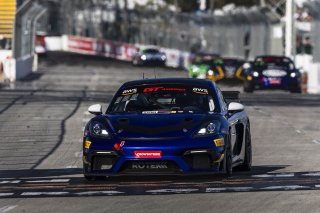 #098 Porsche 718 Cayman GT4 RS Clubsport of Isaac Sherman, Rotek Racing, GT America Powered by AWS, GT4, Streets of Long Beach Presented by 5.11, Long Beach, CA, April 2024
 | Fabian Lagunas / SRO