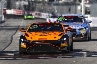 #8 Aston Martin Vantage AMR GT4 of Elias Sabo, Flying Lizard Motorsports, GT America Powered by AWS, GT4, Streets of Long Beach Presented by 5.11, Long Beach, CA, April 2024
 | Fabian Lagunas / SRO