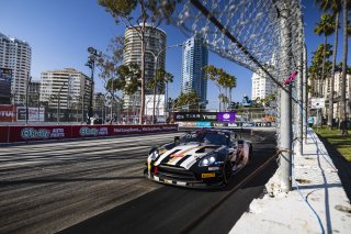 #2 Aston Martin Vantage AMR GT3 2024 of Jason Bell, Flying Lizard Motorsports, GT America Powered by AWS, SRO3, Streets of Long Beach Presented by 5.11, Long Beach, CA, April 2024
 | Fabian Lagunas / SRO