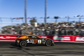 #8 Aston Martin Vantage AMR GT4 of Elias Sabo, Flying Lizard Motorsports, GT America Powered by AWS, GT4, Streets of Long Beach Presented by 5.11, Long Beach, CA, April 2024
 | Fabian Lagunas / SRO