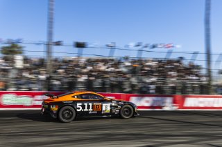 #8 Aston Martin Vantage AMR GT4 of Elias Sabo, Flying Lizard Motorsports, GT America Powered by AWS, GT4, Streets of Long Beach Presented by 5.11, Long Beach, CA, April 2024
 | Fabian Lagunas / SRO
