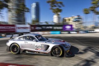 #50 Mercedes-AMG GT3 of Ross Chouest, Chouest Povoledo Racing, GT America Powered by AWS, SRO3, Streets of Long Beach Presented by 5.11, Long Beach, CA, April 2024
 | Fabian Lagunas / SRO