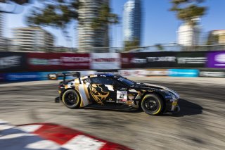 #2 Aston Martin Vantage AMR GT3 2024 of Jason Bell, Flying Lizard Motorsports, GT America Powered by AWS, SRO3, Streets of Long Beach Presented by 5.11, Long Beach, CA, April 2024
 | Fabian Lagunas / SRO
