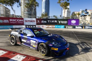 #098 Porsche 718 Cayman GT4 RS Clubsport of Isaac Sherman, Rotek Racing, GT America Powered by AWS, GT4, Streets of Long Beach Presented by 5.11, Long Beach, CA, April 2024
 | Fabian Lagunas / SRO