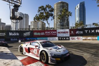 #3 Audi R8 LMS GT3 of Johnny O'Connell, SKI Autosports, GT America Powered by AWS, SRO3, Streets of Long Beach Presented by 5.11, Long Beach, CA, April 2024
 | Fabian Lagunas / SRO