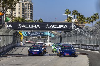 #098 Porsche 718 Cayman GT4 RS Clubsport of Isaac Sherman, Rotek Racing, GT America Powered by AWS, GT4, Streets of Long Beach Presented by 5.11, Long Beach, CA, April 2024
 | Fabian Lagunas / SRO