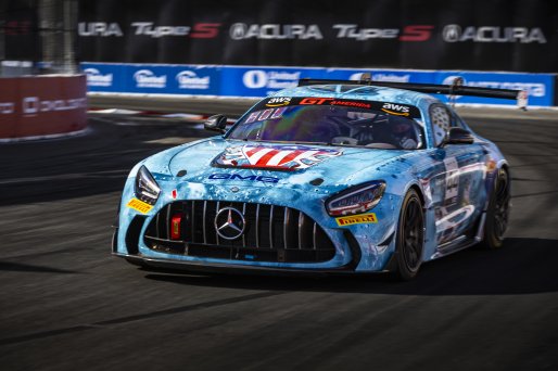 #44 Mercedes-AMG GT2 of Brent Holden, GMG Racing, GT America Powered by AWS, GT2, Streets of Long Beach Presented by 5.11, Long Beach, CA, April 2024
 | Fabian Lagunas / SRO