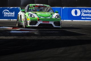 #7 Porsche 718 Cayman GT4 Clubsport of Curt Swearingin, ACI Motorsports, GT America Powered by AWS, GT4, Streets of Long Beach Presented by 5.11, Long Beach, CA, April 2024
 | Fabian Lagunas / SRO