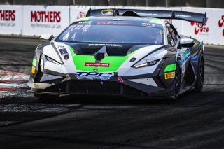 #127 Lamborghini Huracan Super Trofeo EVO2 of Aaron Farhadi, TPC Racing, GT America Powered by AWS, GT2, Streets of Long Beach Presented by 5.11, Long Beach, CA, April 2024
 | Fabian Lagunas / SRO