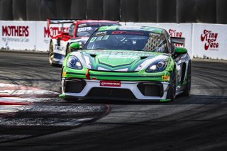 #7 Porsche 718 Cayman GT4 Clubsport of Curt Swearingin, ACI Motorsports, GT America Powered by AWS, GT4, Streets of Long Beach Presented by 5.11, Long Beach, CA, April 2024
 | Fabian Lagunas / SRO