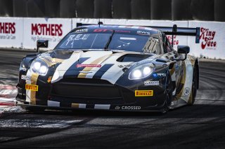 #2 Aston Martin Vantage AMR GT3 2024 of Jason Bell, Flying Lizard Motorsports, GT America Powered by AWS, SRO3, Streets of Long Beach Presented by 5.11, Long Beach, CA, April 2024
 | Fabian Lagunas / SRO