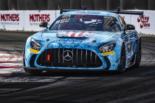 #44 Mercedes-AMG GT2 of Brent Holden, GMG Racing, GT America Powered by AWS, GT2, Streets of Long Beach Presented by 5.11, Long Beach, CA, April 2024
 | Fabian Lagunas / SRO
