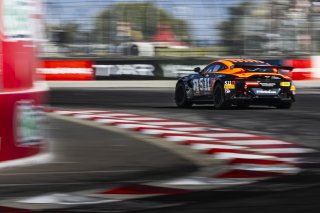 #8 Aston Martin Vantage AMR GT4 of Elias Sabo, Flying Lizard Motorsports, GT America Powered by AWS, GT4, Streets of Long Beach Presented by 5.11, Long Beach, CA, April 2024
 | Fabian Lagunas / SRO