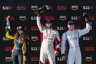 #098 Porsche 718 Cayman GT4 RS Clubsport of Isaac Sherman, Rotek Racing, #38 BMW M4 GT4 of Samantha Tan, ST Racing, #25 Aston Martin Vantage AMR GT4 of Gray Newell, Heart of Racing Team, GT America Powered by AWS, GT4, Streets of Long Beach Presented by 5 | Fabian Lagunas / SRO