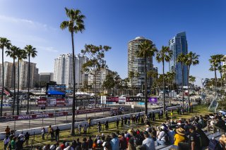 #127 Lamborghini Huracan Super Trofeo EVO2 of Aaron Farhadi, TPC Racing, GT America Powered by AWS, GT2, Streets of Long Beach Presented by 5.11, Long Beach, CA, April 2024
 | Fabian Lagunas / SRO