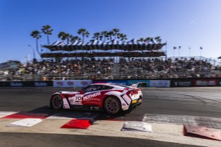 #70 Callaway Corvette Z06R GT3 of Mirco Shultis, Mishumotors, GT America Powered by AWS, SRO3, Streets of Long Beach Presented by 5.11, Long Beach, CA, April 2024
 | Fabian Lagunas / SRO