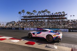 #13 Aston Martin Vantage AMR GT4 of Todd Parriott, Flying Lizard Motorsports, GT America Powered by AWS, GT4, Streets of Long Beach Presented by 5.11, Long Beach, CA, April 2024
 | Fabian Lagunas / SRO