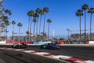 #102 Lamborghini Huracan Super Trofeo EVO2 of Alan Grossberg, TPC Racing, #14 Audi R8 LMS GT3 of James Sofronas, GMG Racing, GT America Powered by AWS, SRO3, Streets of Long Beach Presented by 5.11, Long Beach, CA, April 2024
 | Fabian Lagunas / SRO