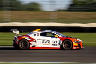 #58 Audi %8 LMSGT2 of CJ Moses, GMG Racing, GT America, GT2, SRO America, Indianapolis Motor Speedway, Indianapolis, IN, October 2024.
 | Brian Cleary/SRO