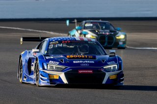 #14 Audi R8 LMS GT3 of James Sofronas, GMG Racing, GT America, SRO3, SRO America, Indianapolis Motor Speedway, Indianapolis, IN, October 2024.
 | Brian Cleary/SRO