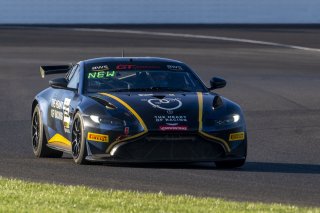#25 Aston Martin Vantage AMR GT4 of Gray Newell, Heart of Racing Team, GT America, GT4, SRO America, Indianapolis Motor Speedway, Indianapolis, IN, October 2024.
 | Brian Cleary/SRO