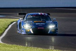 #14 Audi R8 LMS GT3 of James Sofronas, GMG Racing, GT America, SRO3, SRO America, Indianapolis Motor Speedway, Indianapolis, IN, October 2024.
 | Brian Cleary/SRO