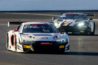 #3  Audi R8 LMS GT3 of Johnny O'Connell, SKI Autosports, GT America, SRO3, SRO America, Indianapolis Motor Speedway, Indianapolis, IN, October 2024.
 | Brian Cleary/SRO