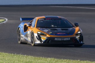 #085 McLaren Arturo GT4 of Alan Teo, Orlando Motorsports Services, GT America, GT4, SRO America, Indianapolis Motor Speedway, Indianapolis, IN, October 2024.
 | Brian Cleary/SRO