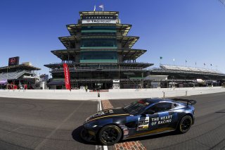 #25 Aston Martin Vantage AMR GT4 of Gray Newell, Heart of Racing Team, GT America, GT4, SRO America, Indianapolis Motor Speedway, Indianapolis, IN, October 2024.
 | Brian Cleary/SRO