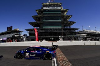 #14 Audi R8 LMS GT3 of James Sofronas, GMG Racing, GT America, SRO3, SRO America, Indianapolis Motor Speedway, Indianapolis, IN, October 2024.
 | Brian Cleary/SRO