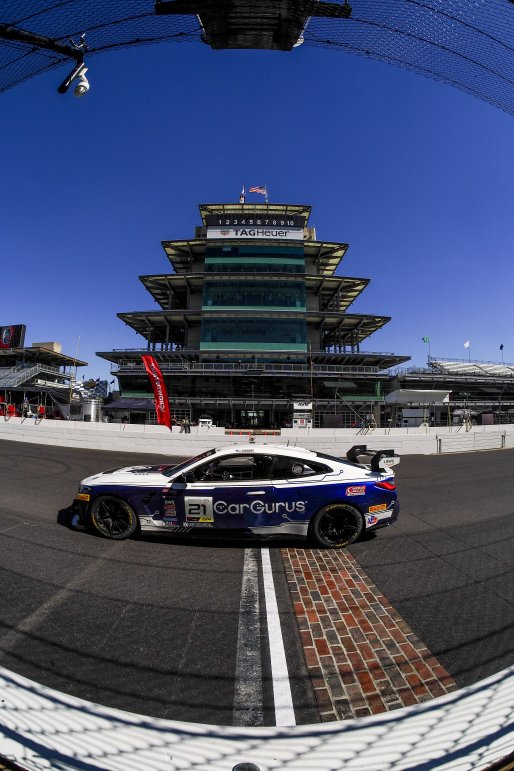 #21 BMW M4 GT4 of Nicholas Shanny, Carrus Callas Raceteam, GT America, GT4, SRO America, Indianapolis Motor Speedway, Indianapolis, IN, October 2024.
 | Brian Cleary/SRO