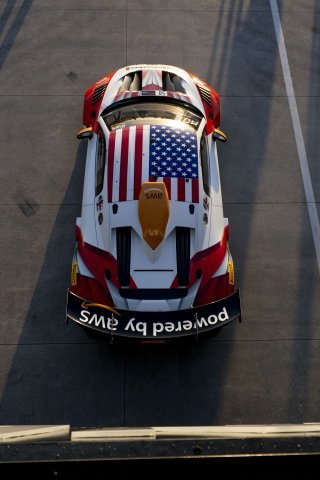 #58 Audi %8 LMSGT2 of CJ Moses, GMG Racing, GT America, GT2, SRO America, Indianapolis Motor Speedway, Indianapolis, IN, October 2024.
 | Brian Cleary/SRO