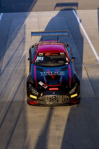 #27 Mercedes-AMG GT3 of Jason Daskalos, CRP/Daskalos Motorsports, GT America, SRO3, SRO America, Indianapolis Motor Speedway, Indianapolis, IN, October 2024.
 | Brian Cleary/SRO