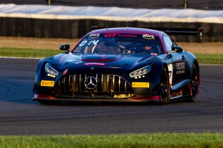 #27 Mercedes-AMG GT3 of Jason Daskalos, CRP/Daskalos Motorsports, GT America, SRO3, SRO America, Indianapolis Motor Speedway, Indianapolis, IN, October 2024.
 | Brian Cleary/SRO