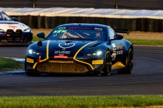 #25 Aston Martin Vantage AMR GT4 of Gray Newell, Heart of Racing Team, GT America, GT4, SRO America, Indianapolis Motor Speedway, Indianapolis, IN, October 2024.
 | Brian Cleary/SRO