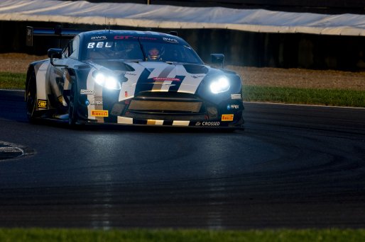 #2 Aston Martin Vantage AMR GT3 of Jason Bell, Flying Lizard Motorsports, GT America, SRO3, SRO America, Indianapolis Motor Speedway, Indianapolis, IN, October 2024.
 | Brian Cleary/SRO