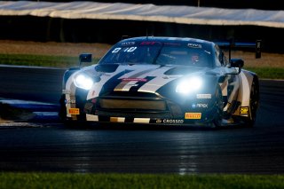 #2 Aston Martin Vantage AMR GT3 of Jason Bell, Flying Lizard Motorsports, GT America, SRO3, SRO America, Indianapolis Motor Speedway, Indianapolis, IN, October 2024.
 | Brian Cleary/SRO